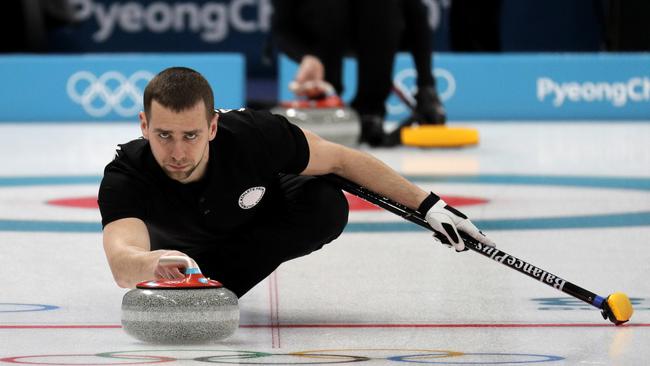 Russian curler Alexander Krushelnitsky. Picture: AP