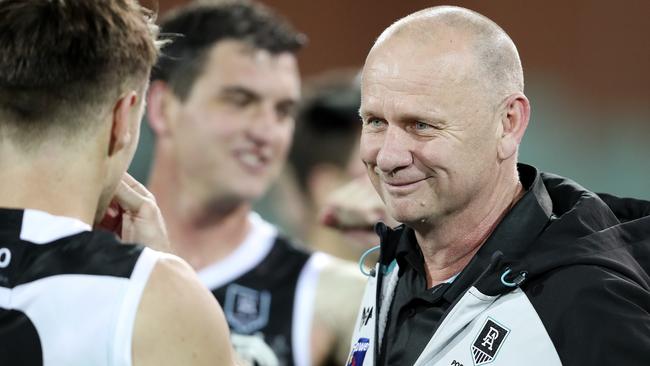 Hinkley will have played and coached 300 games at AFL/VFL level after this weekend’s match against GWS. Picture: Sarah Reed