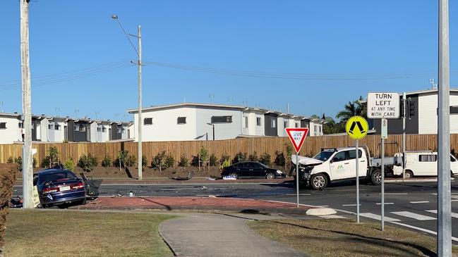 Harry Hall, 23, was killed after a ute and a car collided on Nicklin Way near the intersection of Moondara Drive at Wurtulla. Picture: Aisling Brennan