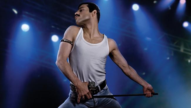 Rami Malek as the rock icon Freddie Mercury in Bohemian Rhapsody.