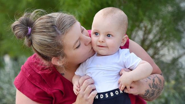 Parents Taylor and Nick said the name Oliver fitted their newborn from the moment they laid eyes on him. Picture: Nicki Connolly