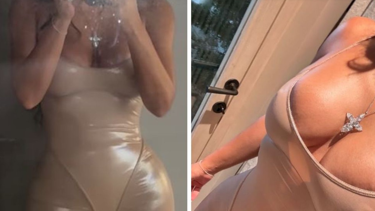 Kim Kardashian rocks naked ‘birthday suit’ dress for 44th birthday