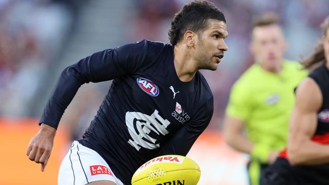 AFL Round 7. 02/05/2021.   Essendon vs Carlton at the MCG, Melbourne.  Sam Petrevski-Seton of the Blues    . Pic: Michael Klein