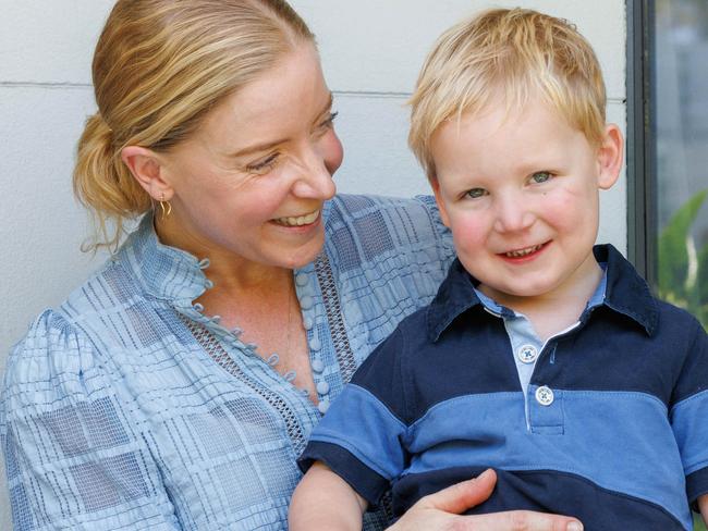 WEEKEND TELEGRAPH DECEMBER 7, 2023Sydney mum, Amanda Hale pictured with her three-year-old son Jack, who has cystic fibrosis. Picture: David Swift