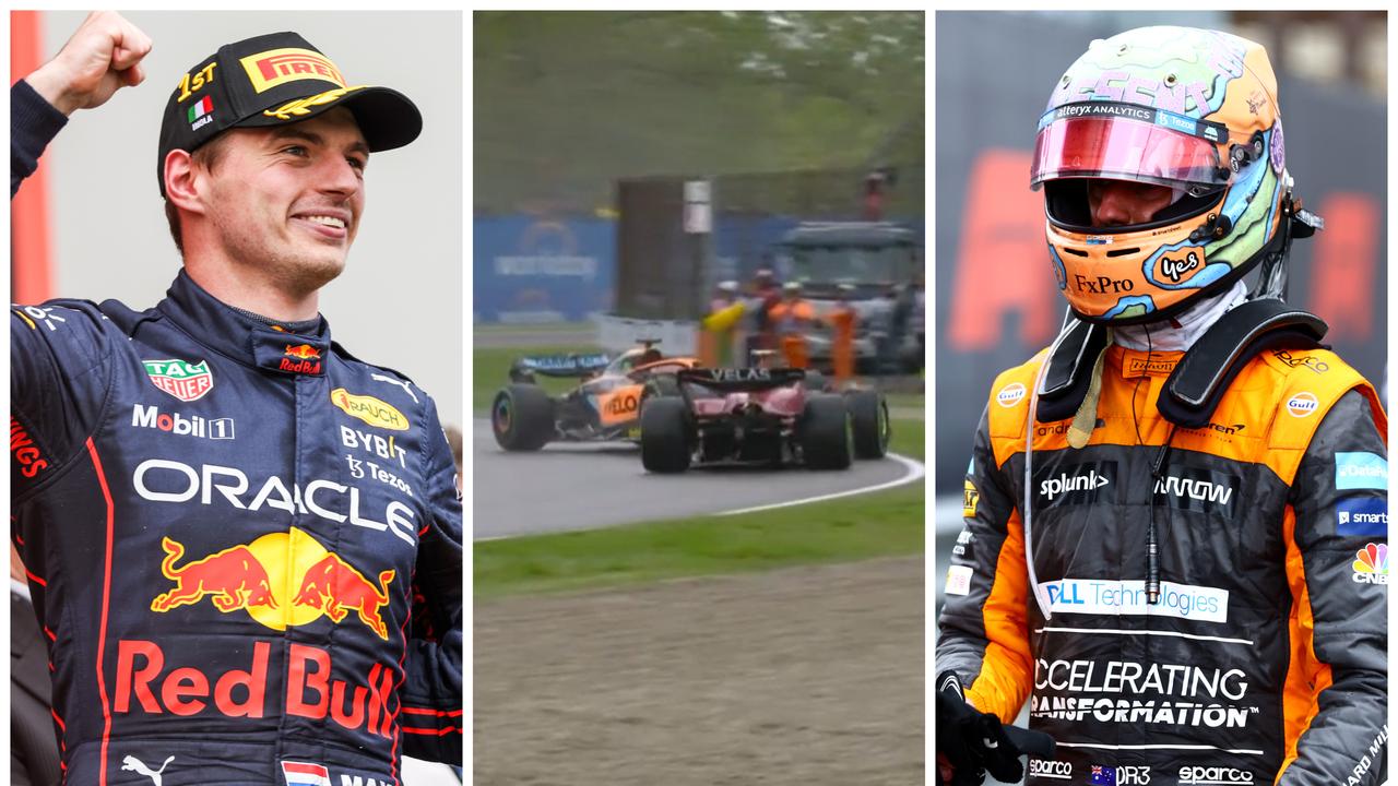 F1 2022 Emilia Romagna Grand Prix, results, times, Daniel Ricciardo crash with Carlos Saintz, reaction, Max Verstappen wins