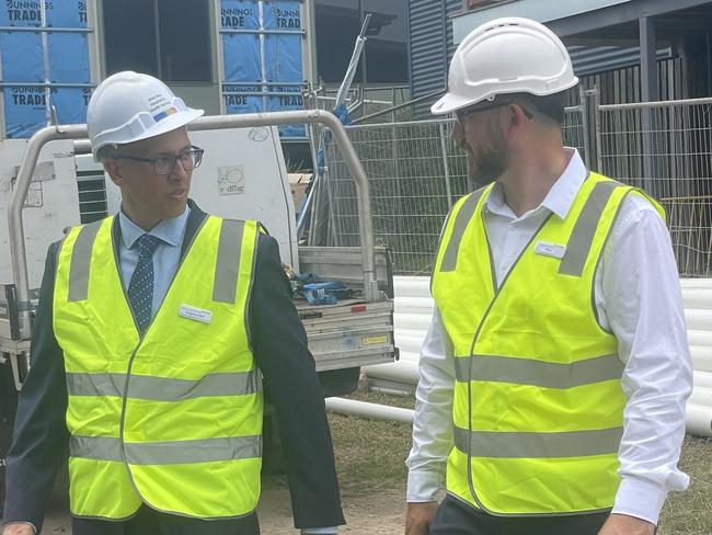 Stephen Bell and Rhys Adams chat about how effective the new modular ward will be for the Fraser Coast health services.