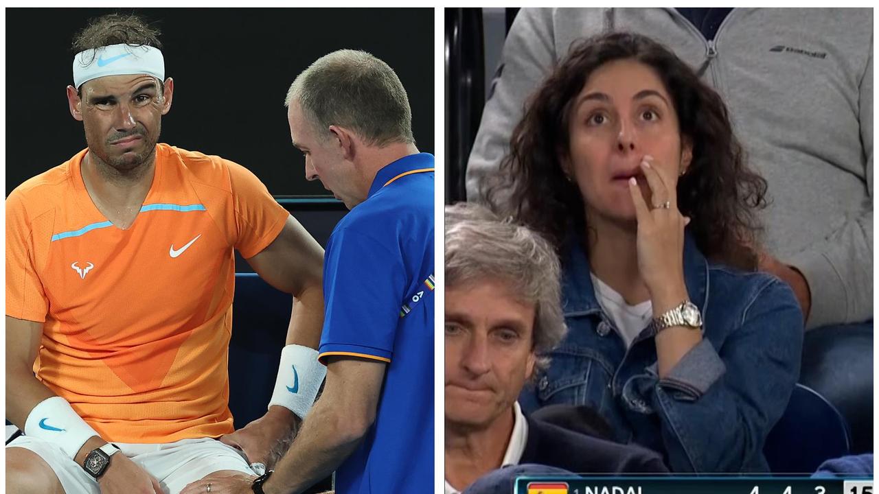 Rafael Nadal's sad exit from the Australian Open had his wife in tears.