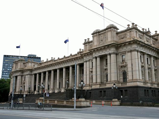 Crime in the City - Spring Street. Victorian Parliament House. Exterior. Outside. General View. Picture: Mark Stewart