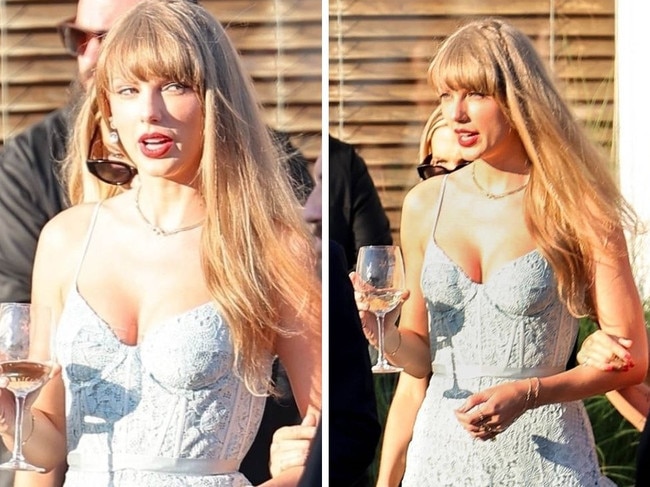 Taylor Swift mobbed at Margaret Qualley and Jack Antonoff's wedding