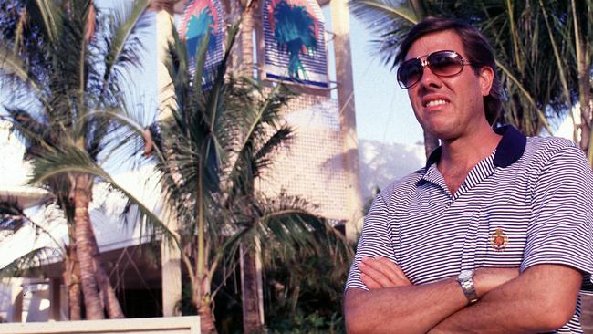 Australian businessman Christopher Skase outside the Sheraton Mirage Resort Port Douglas that he built on Four Mile Beach in the late 1980s.