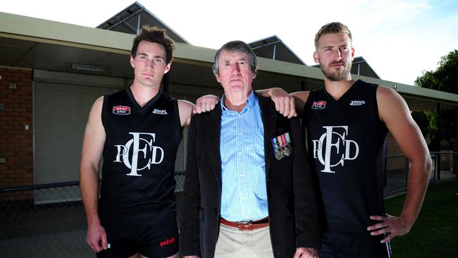 Former Port District captain Josh Rosenthal (left). Picture: Mark Brake