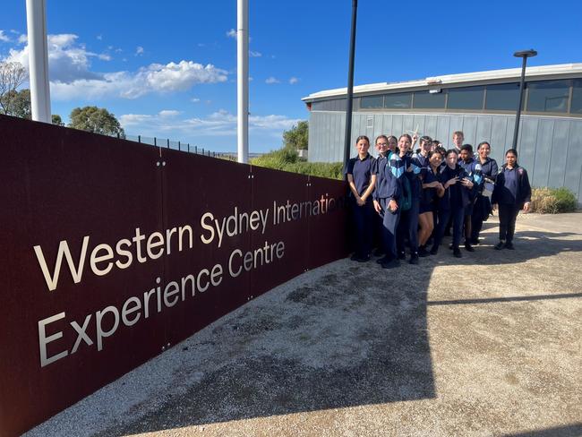 Kingswood High School and Liverpool Boys High School were among the first to take part in the The Kids Engineering Our Skies program. Picture: Supplied