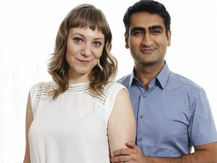 The Big Sick cast members Emily V. Gordon and Kumail Nanjiani in Sydney to promote the film The Big Sick.Picture: Justin Lloyd