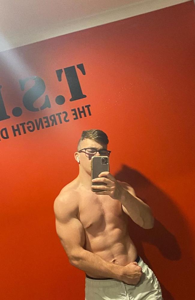 The Mercury's best gym buff 2024: Ben Jake Green. Picture: Instagram/@benjakegreen