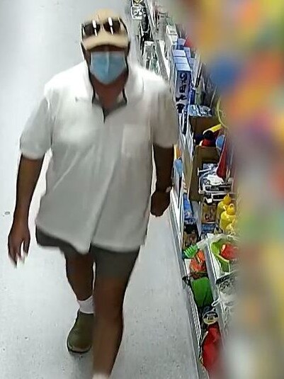 Police are searching for this man they allege flashed girls at Harbour Town Shopping Centre and Ashmore City Shopping Centre. Picture: Supplied