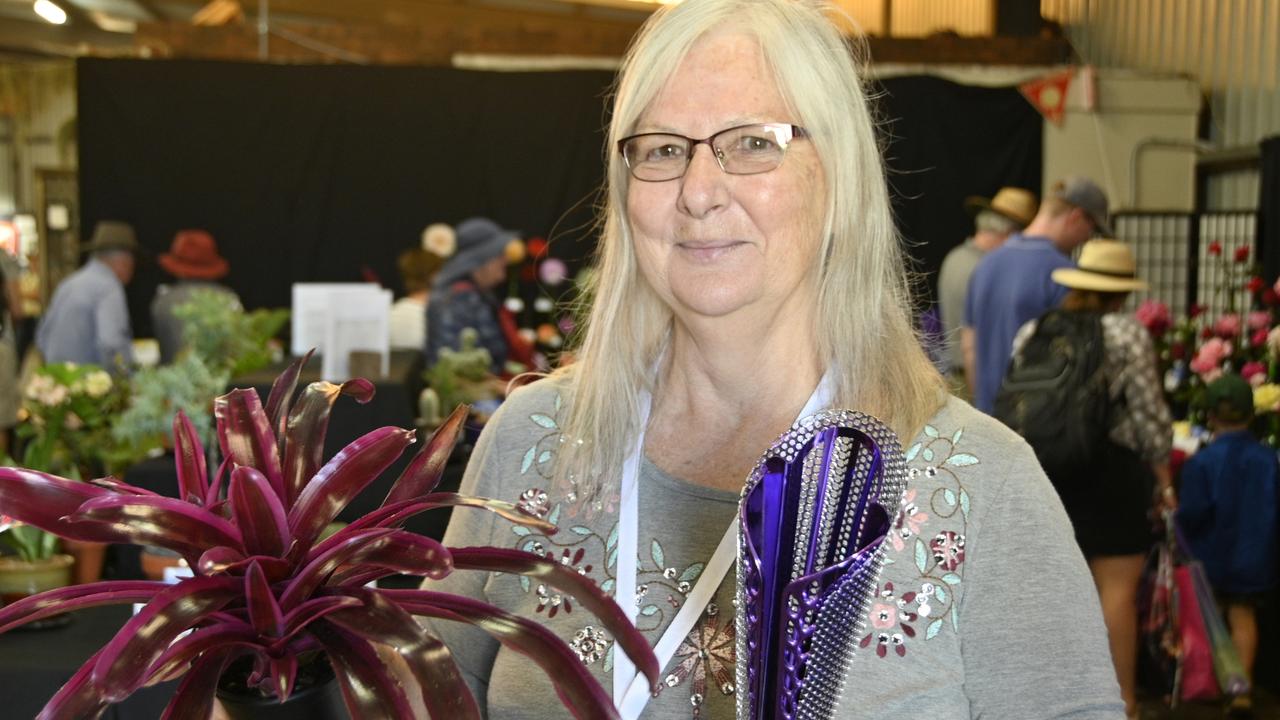 Sue Janetzki, floriculture chief steward. Heritage Bank Toowoomba Royal Show 2021, peoples day.