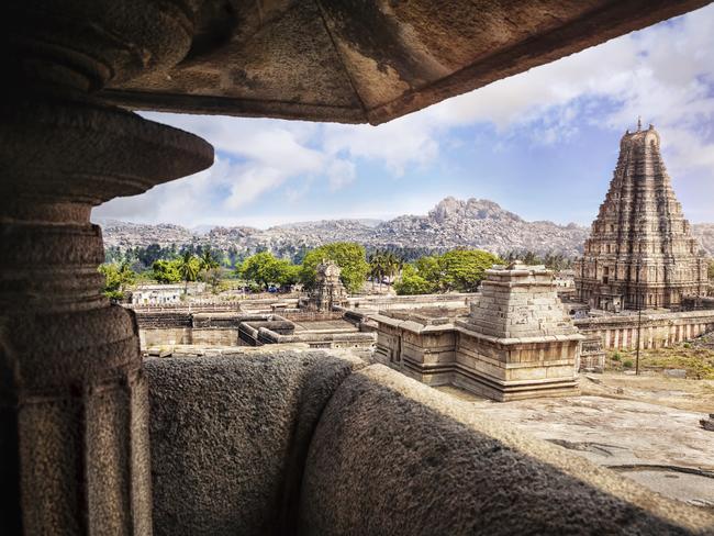 Virupaksha temple in Hampi.