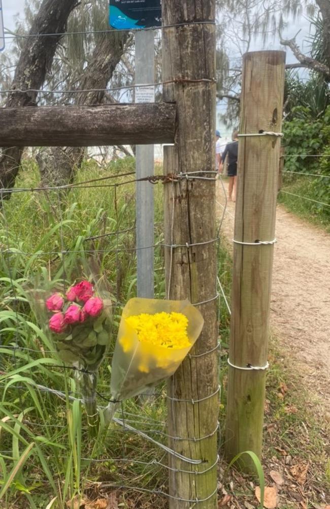 Flowers have been left near where a 60-year-old man's body was found on January 12.