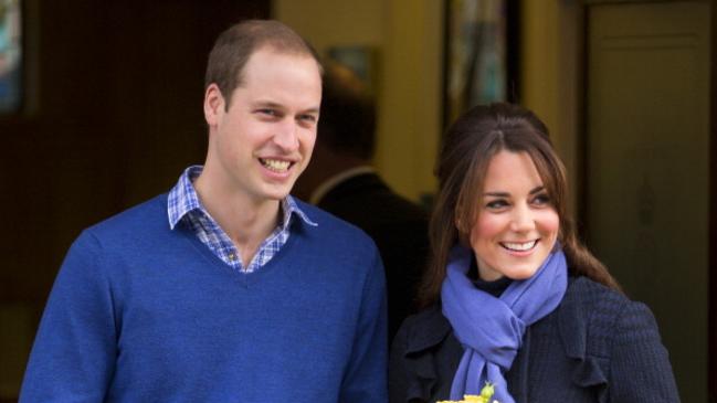 Prince William, Duke of Cambridge and Catherine, Duchess of Cambridge, leave hospital where The Duchess was being treated for acute morning sickness (hyperemesis gravidarum) when pregnant with George. Picture: Indigo/Getty Images