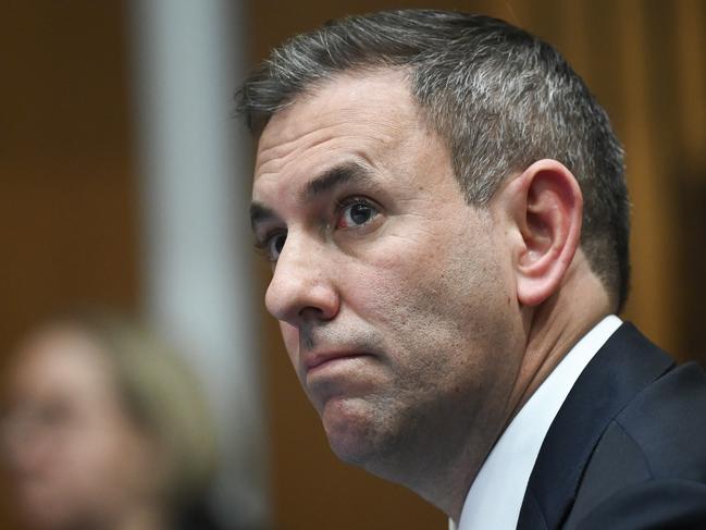 CANBERRA, Australia, NewsWire Photos. June 17, 2024: Federal Treasurer Jim Chalmers joins Prime Minister Albanese and Chinese Premier Li Qiang for a during a signing ceremony at Parliament House in Canberra. Picture: NewsWire / Martin Ollman