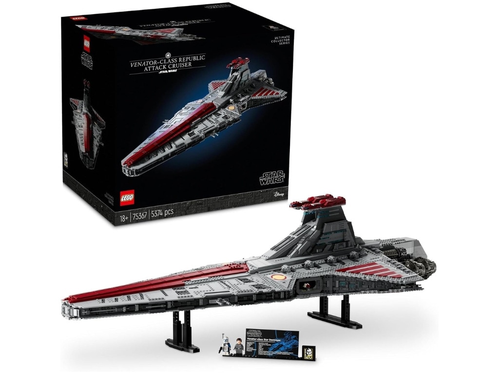 LEGO Star Wars™ Venator-Class Republic Attack Cruiser™ 75367 Ultimate Collector Series. Picture: Amazon Australia.