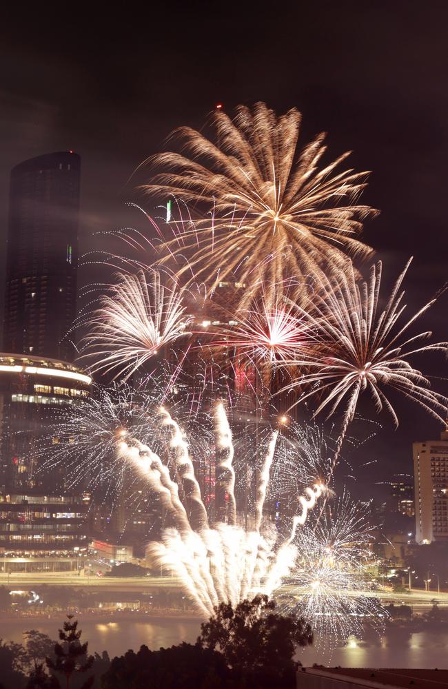 Another view of the celebrations at South Brisbane. Picture: Steve Pohlner