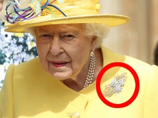 The Queen is wearing a very special brooch.