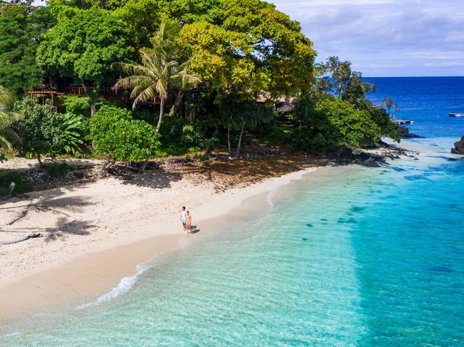 Main Beach at Royal Davui Island Resort, FijiImage suppliedescape7 november 2021doc holiday