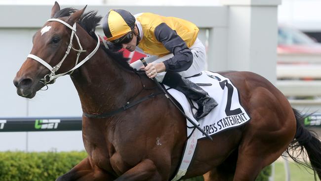 Caulfield Guineas hopeful Press Statement resumes in the Run To The Rose at Rosehill on Saturday. Picture: Jono Searle