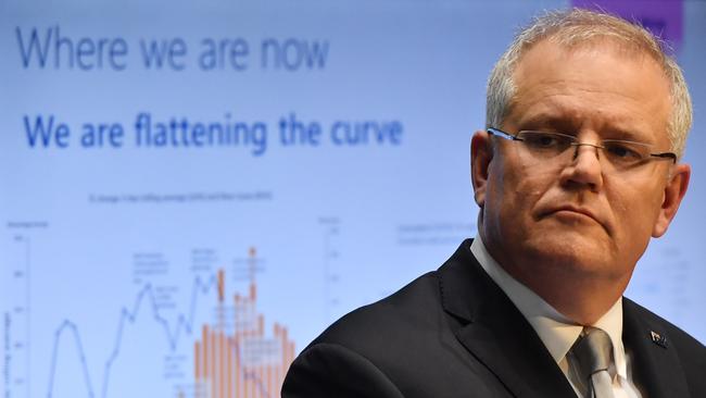 Prime Minister Scott Morrison has said there could be different approaches across different states to winding back the lockdown. Picture: Sam Mooy/Getty