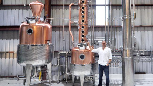 Rum distiller James McPherson at Jimmy Rum in Dromana.