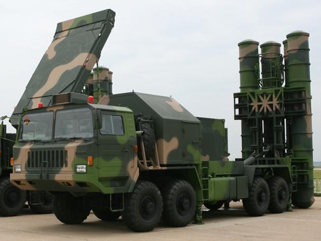 China's fourth-generation HQ-9 surface-to-air missiles.