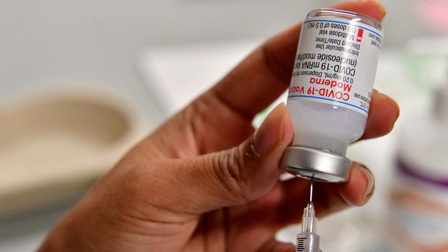 Moderna has found its new Covid-19 vaccine to target Omicron produces 1.75 times as many antibodies against the variants as its original shot. Picture: AFP