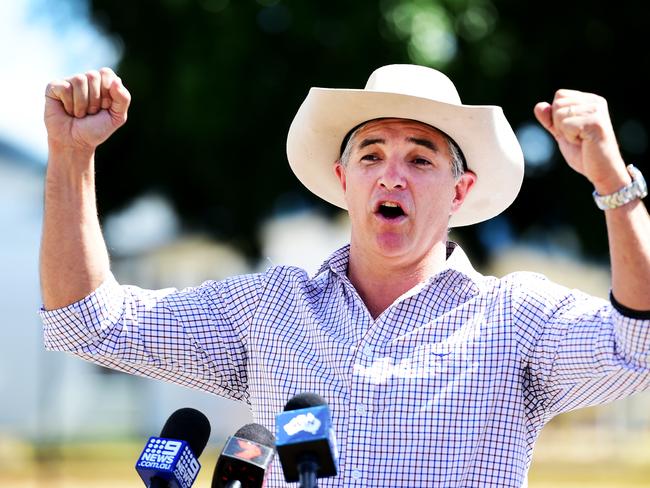 State KAP Leader and Traeger MP Robbie Katter outlines a proposal to save, secure and progress QueenslandÕs advanced manufacturing industry. Picture: Alix Sweeney