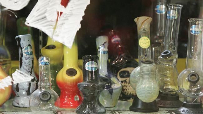 Off Ya Tree made its name selling bongs but pivoted to clothing and piercing in recent years. Picture: Geoff Chambers