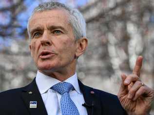 One Nation Senator Malcolm Roberts speaks to the media during a press conference at Parliament House in Canberra, Wednesday, August 9, 2017. One Nation senator Malcolm Roberts will refer himself to the High Court over his eligibility to sit in federal parliament. Picture: LUKAS COCH-AAP