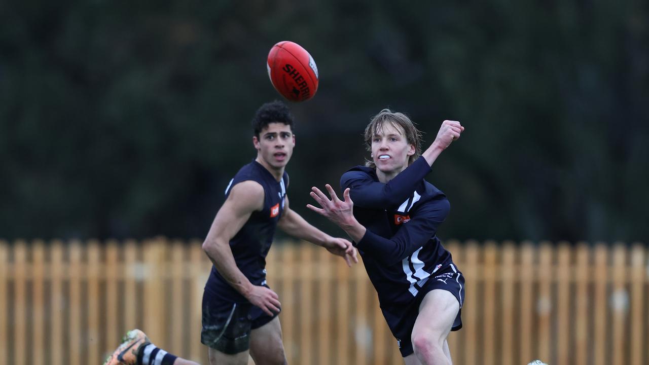 Lachie Jaques won the Falcons’ best and fairest. Picture: Rob Lawson/AFL Photos