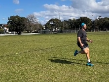 Jarryd Hayne training with Roger Fabri. Picture: Instagram