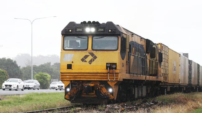 An Aurizon freight train. PICTURE: BRENDAN RADKE