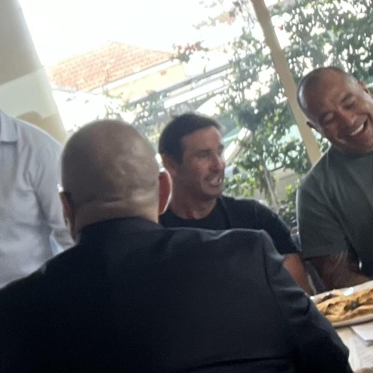 Andrew Johns and Jim Dymock at Grappa