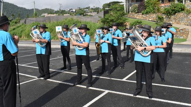 Proserpine Citizens Band at the Airlie Beach Anzac Day march. Photo: Zoe Devenport