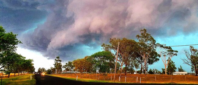 Stormclouds over Dalby. Picture: Judith Partridge