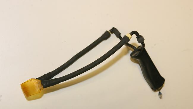 Radislav Misimovic was found in possession of a sling shot.