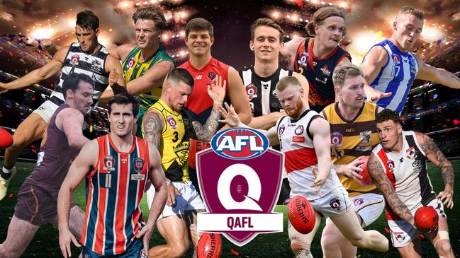 QAFL players ranked. Pictures: Highflyer Images, Brooke Sleep Media and Aussie Active.