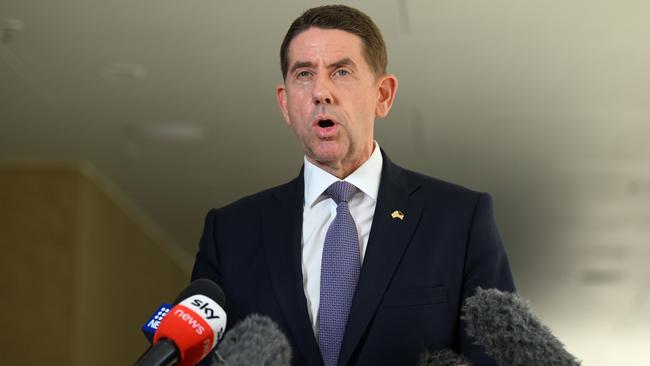 Queensland Treasurer Cameron Dick has lashed Infrastructure Minister Catherine King for cutting federal funding to nine projects in his home state. Picture: Dan Peled / NCA NewWire