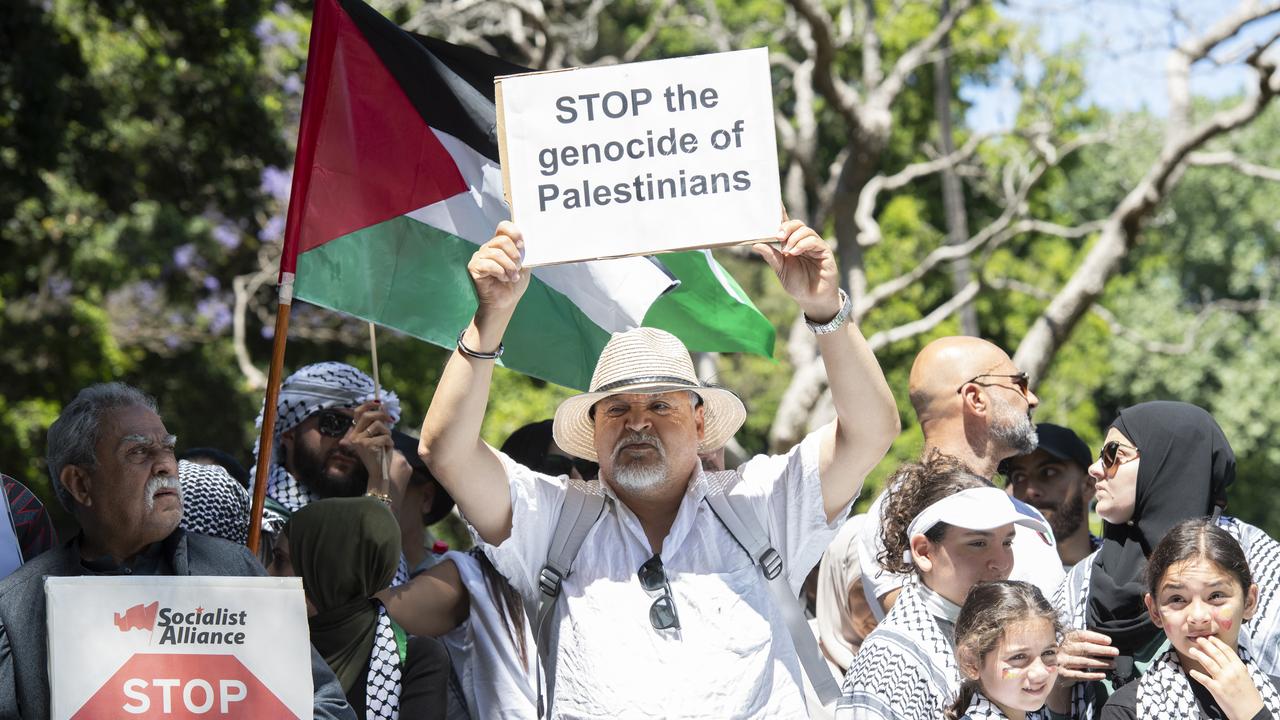 Many were calling the actions of Israel “genocide”. Picture: NCA NewsWIRE / Monique Harmer