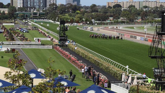 The 2020 Melbourne Cup day was run without a crowd. Picture: Alex Coppel.