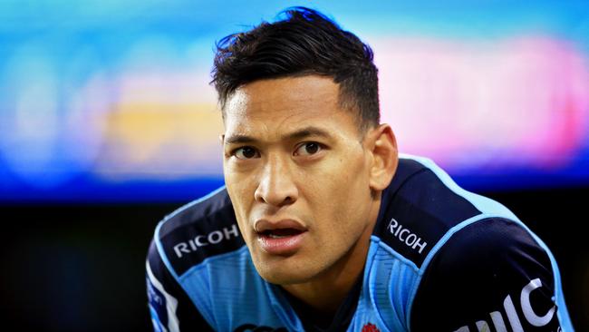 Israel Folau during the NSW Waratahs v Chiefs Super Rugby game at Allianz Stadium. pic Mark Evans