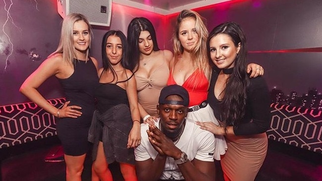 Usain Bolt in a picture released by Surfers Paradise nightclub Sin City.