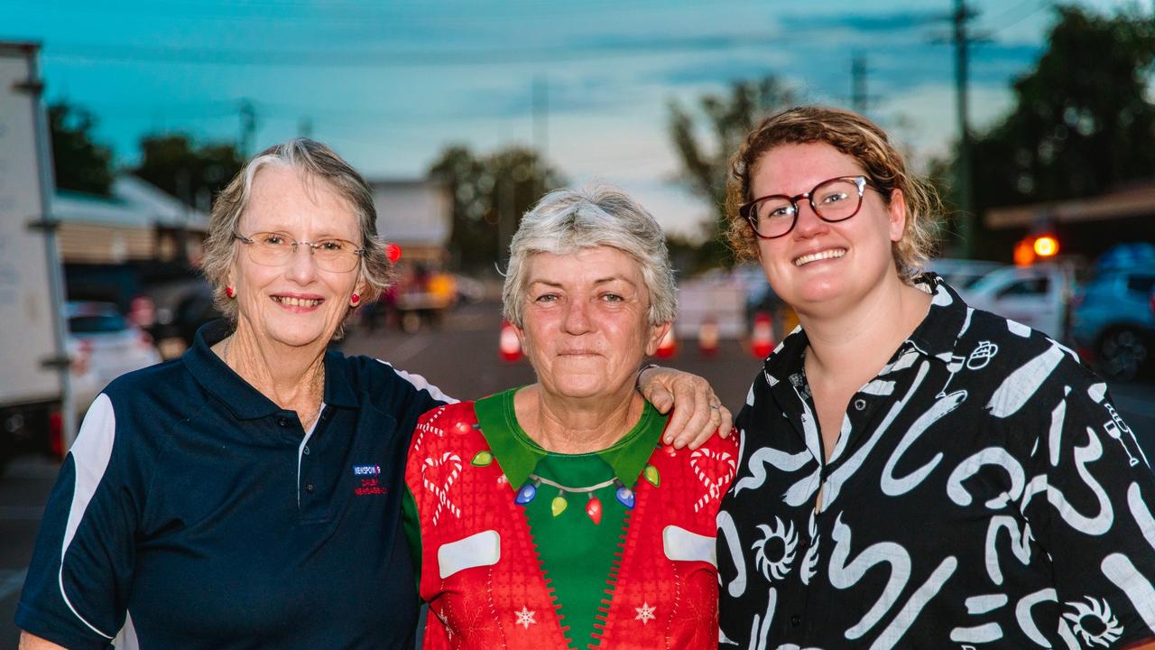 Dalby Christmas Street Party: Light Up Your Business Window Competition (2nd Prize) Paula from Dalby Newspower, (1st Prize) Kerry Walters from Price Busters Variety, (3rd Prize) Sara Rogers Daisies on the Downs